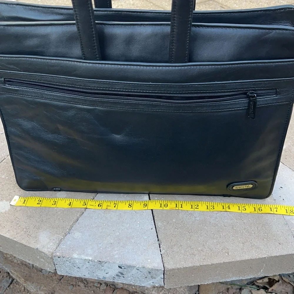 Satchi leather briefcase